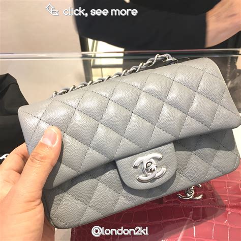 chanel mini rectangular grey|chanel mini price.